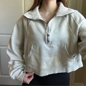 Lululemon Cropped Half-Zip Scuba Size: M/L